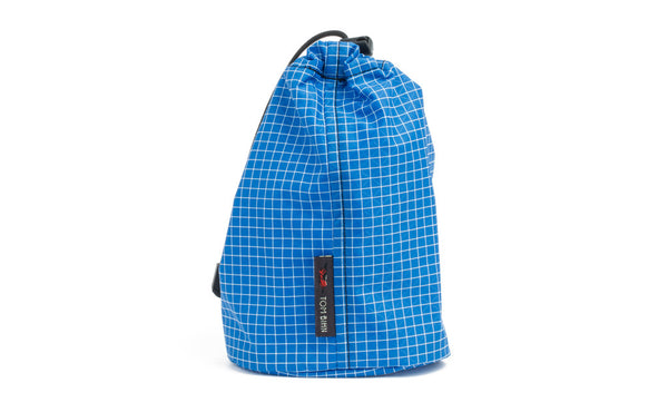 A Size 2 Island (blue with white grid) 200 Halcyon Travel Stuff Sack.